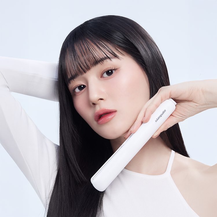 [GP105WH] 글램시크 OMG(오마이글램) 화이트 미들사이즈 고데기
