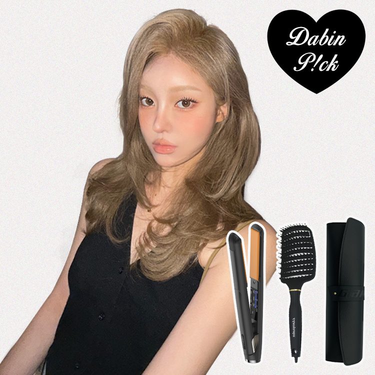 [글램팜X다빈] GP225 클리닉고데기+스냅파우치+패들브러쉬